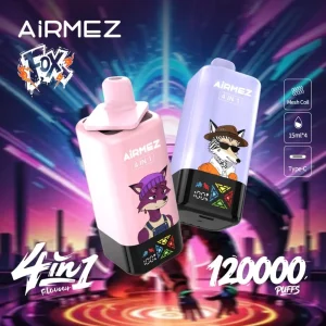Airmez Fox 4in1 120000 Slukkos Eldobható E-cigaretta