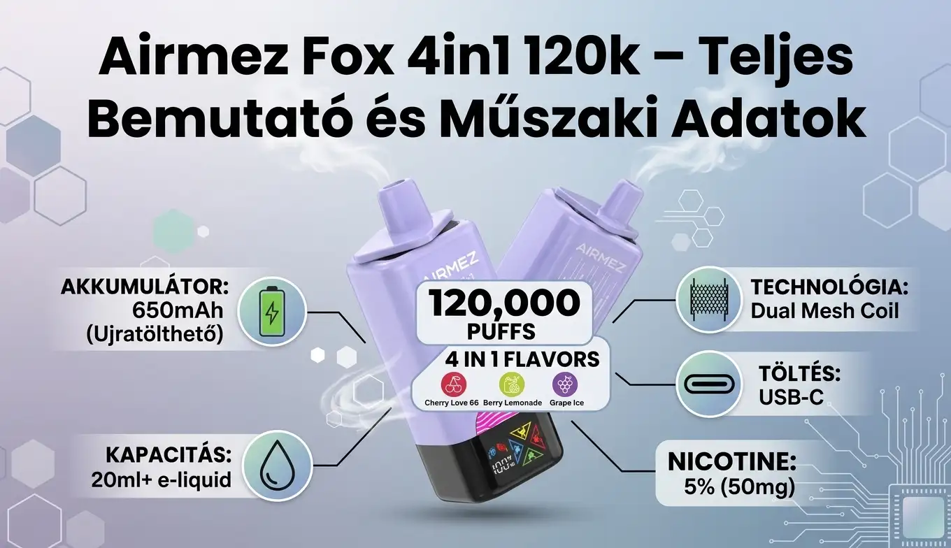 Airmez Fox 4in1 120k – Teljes Bemutató és Műszaki Adatok